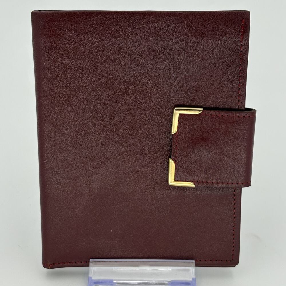 Princess Gardner Full Grain Cowhide Oxblood Travel Document Holder 1970s